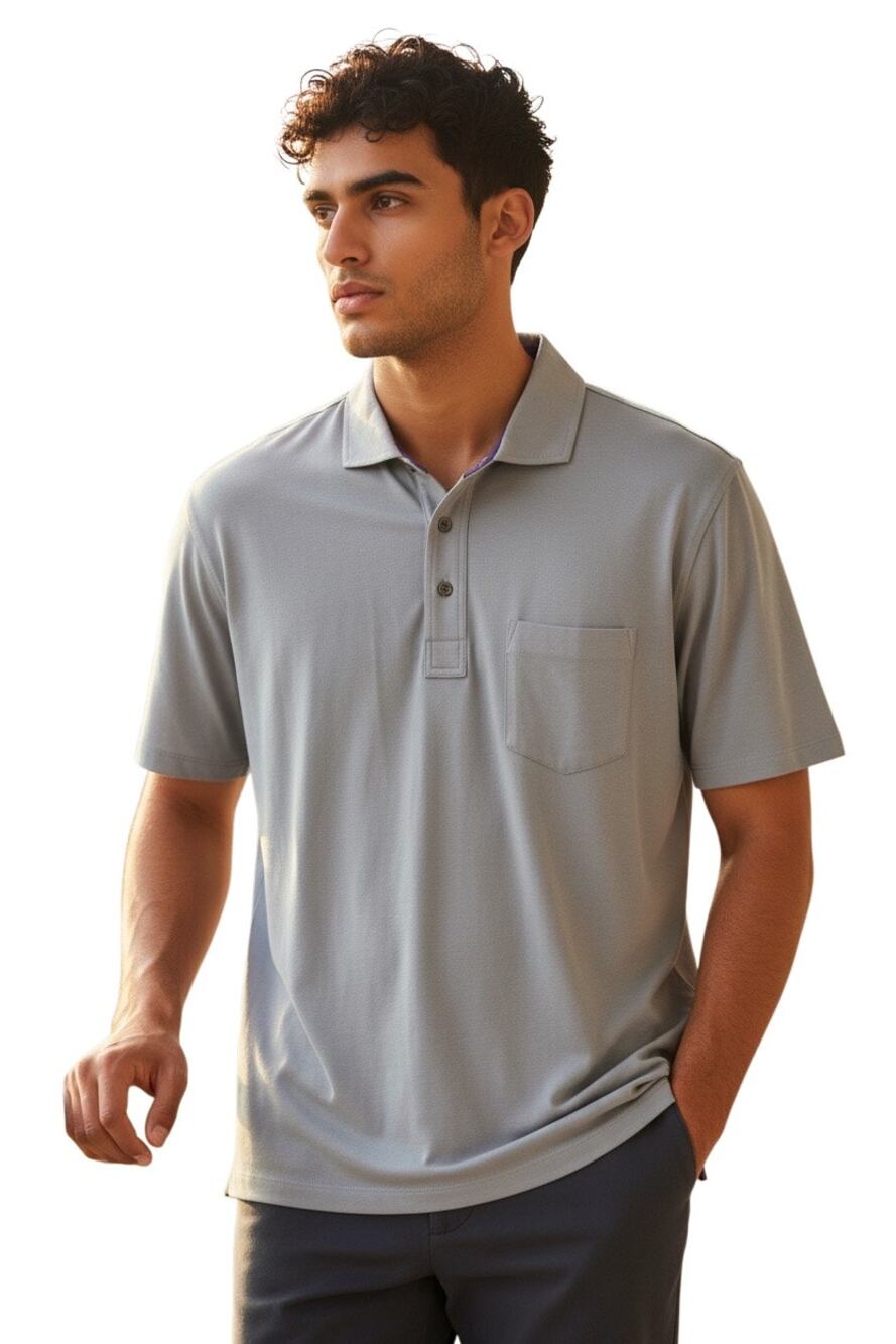 Greyson Spirit Golf No Logo pima Cotton Catbird Classic Polo Size S